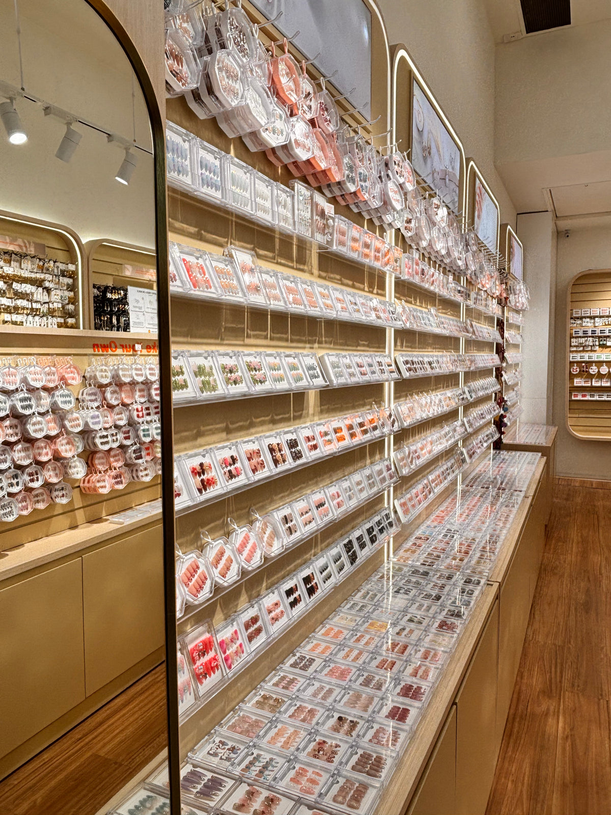 Press-on nails display